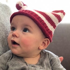 Hand-Knitted Double-knot Hat